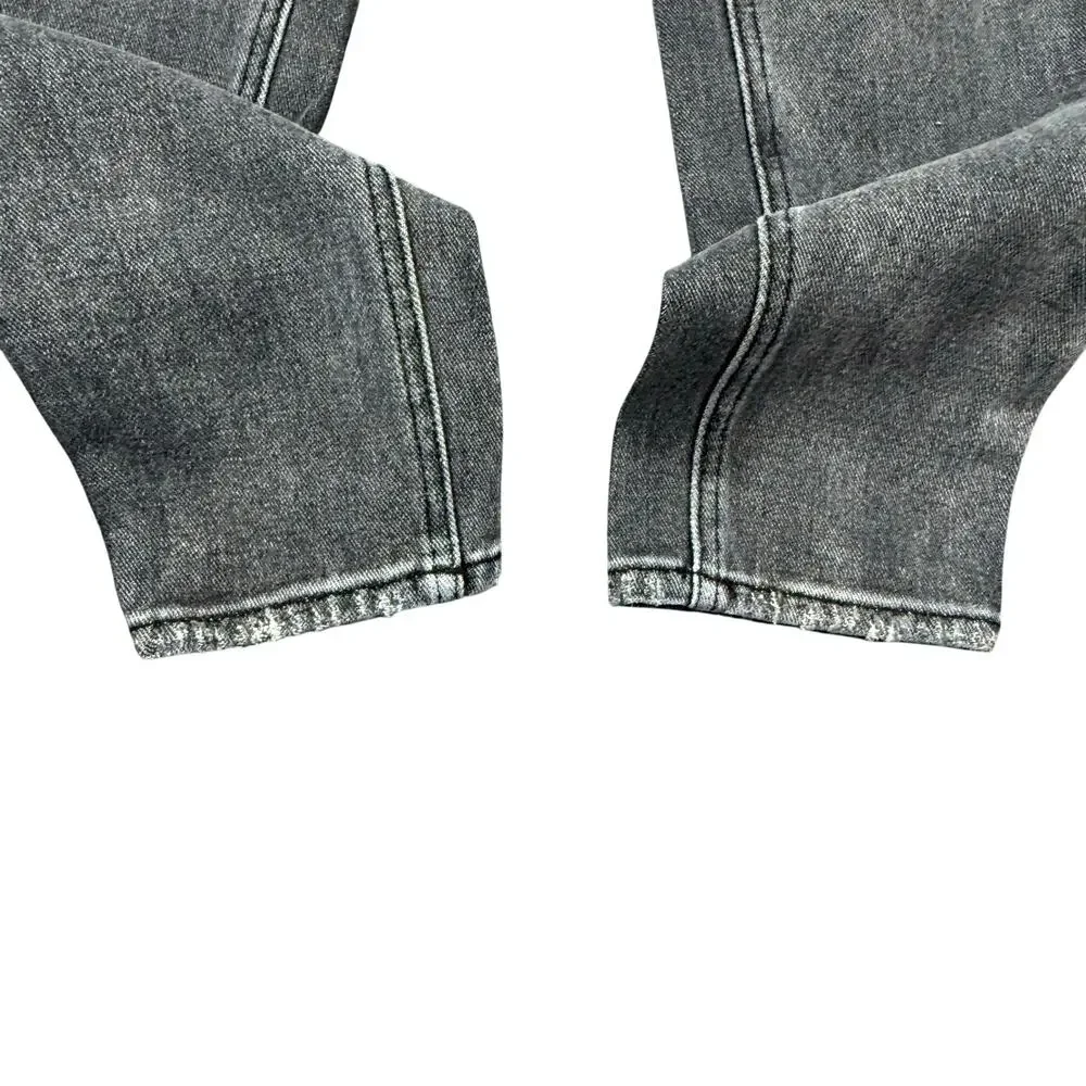 PacSun Jeans Women's Size 24 (25x27)‎ Black Button Fly Ultra High Rise Slim Worn